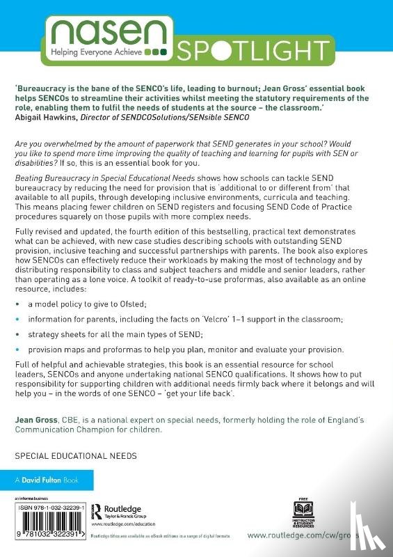 Gross, Jean (Early Intervention Foundation - Beating Bureaucracy in Special Educational Needs