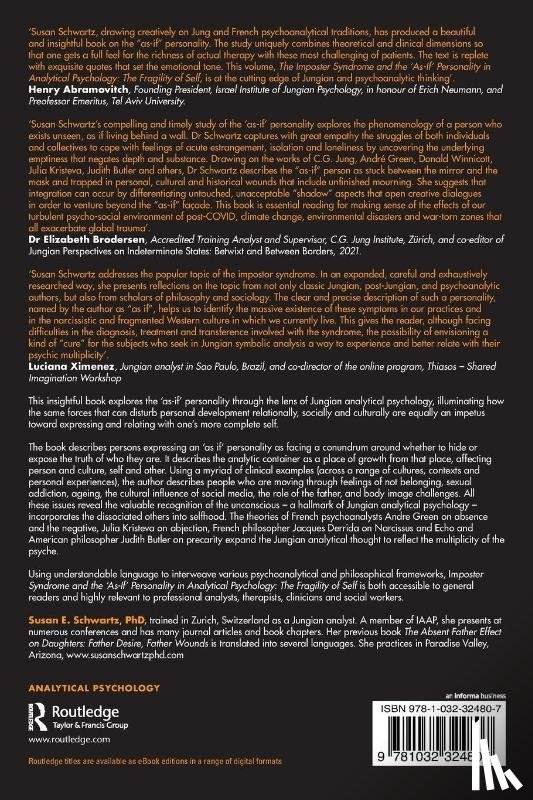 Schwartz, Susan E. (Jungian analyst - Imposter Syndrome and The ‘As-If’ Personality in Analytical Psychology