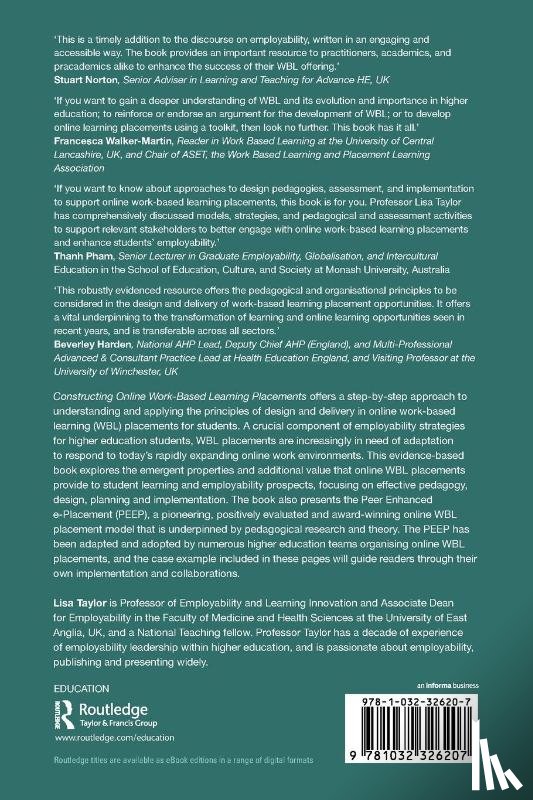 Taylor, Lisa - Constructing Online Work-Based Learning Placements