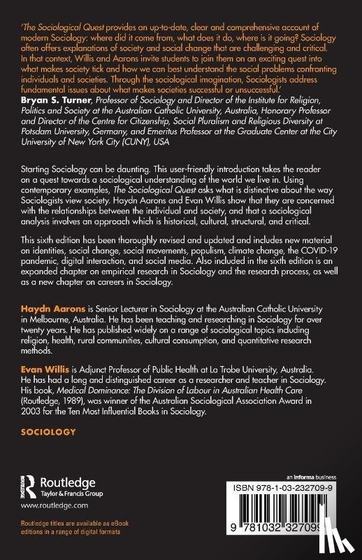 Aarons, Haydn (Australian Catholic University, Willis, Evan (La Trobe University - The Sociological Quest