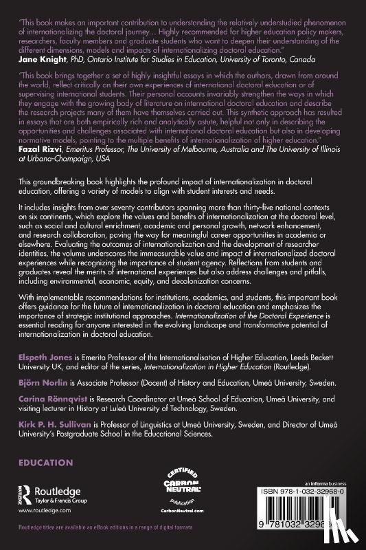  - Internationalization of the Doctoral Experience