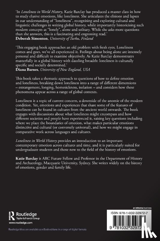 Barclay, Katie (University of Adelaide - Loneliness in World History