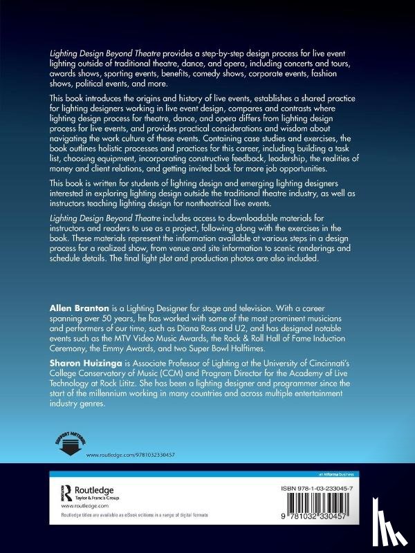 Branton, Allen, Huizinga, Sharon - Lighting Design Beyond Theatre