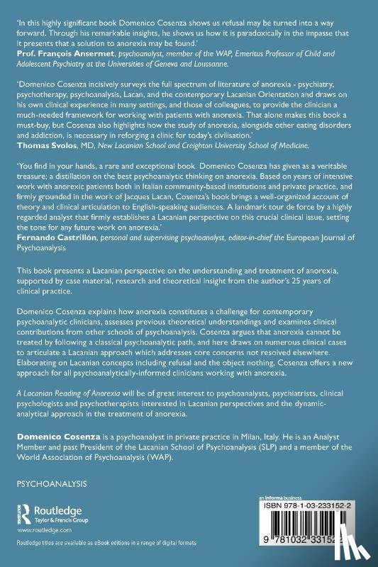 Cosenza, Domenico - A Lacanian Reading of Anorexia