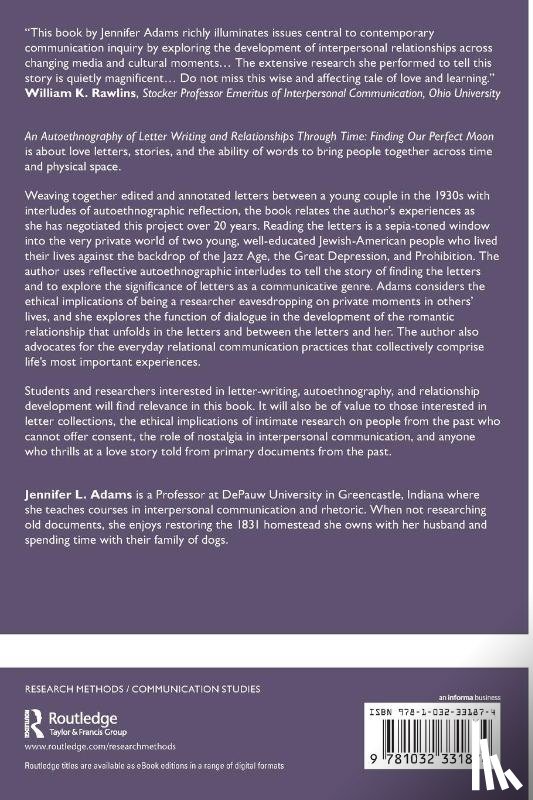 Adams, Jennifer L. - An Autoethnography of Letter Writing and Relationships Through Time