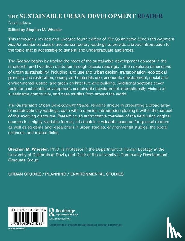  - The Sustainable Urban Development Reader