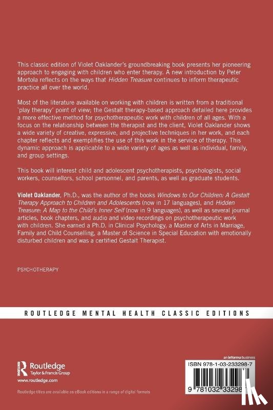 Oaklander, Violet (See saleforce case: 01175764 for details of this author and the contract) - Hidden Treasure
