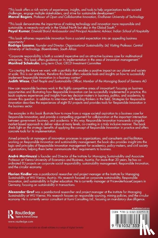  - Strategies for Responsible Innovation