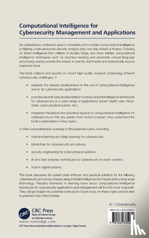  - Computational Intelligence for Cybersecurity Management and Applications