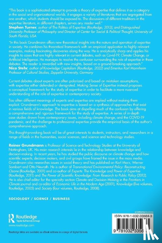 Grundmann, Reiner (University of Nottingham - Making Sense of Expertise