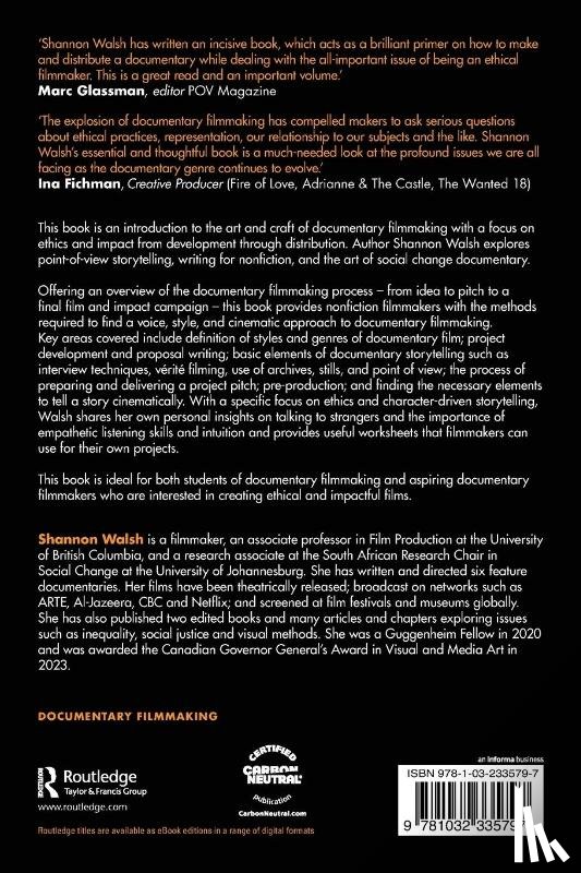 Walsh, Shannon - The Documentary Filmmaker's Intuition