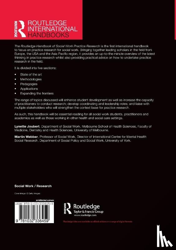  - The Routledge Handbook of Social Work Practice Research