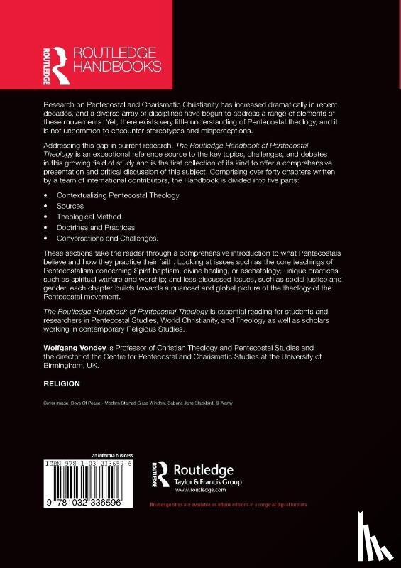 Vondey, Wolfgang - The Routledge Handbook of Pentecostal Theology