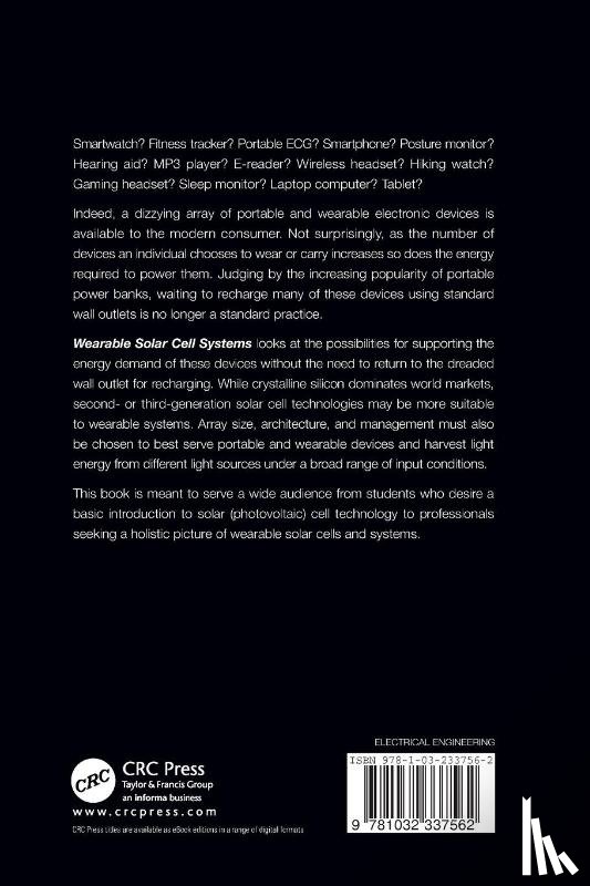 Wilson, Denise (University of Washington - Wearable Solar Cell Systems
