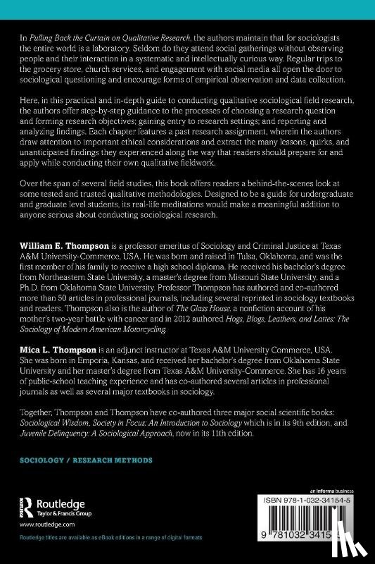 Thompson, William (Texas A&M University Commerce, Thompson, Mica (Texas A&M University Commerce - Pulling Back the Curtain on Qualitative Research