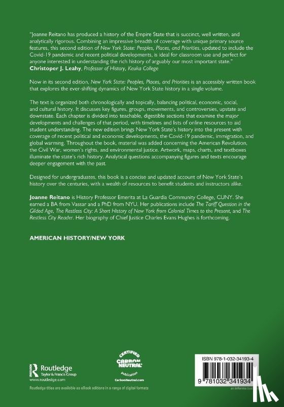 Reitano, Joanne (LaGuardia Community College - New York State: Peoples, Places, and Priorities