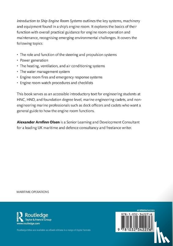 Olsen, Alexander Arnfinn (RINA Consulting Defence - Introduction to Ship Engine Room Systems
