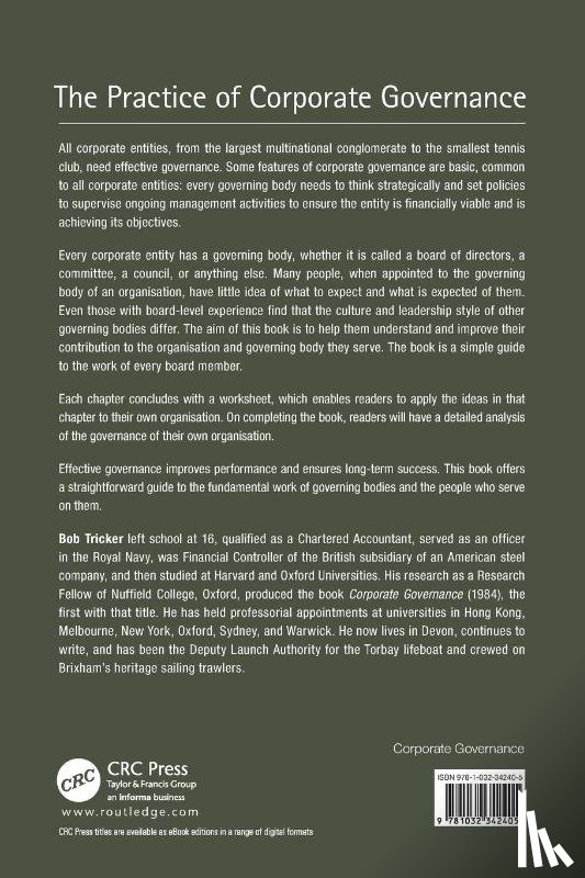 Tricker, Bob - The Practice of Corporate Governance
