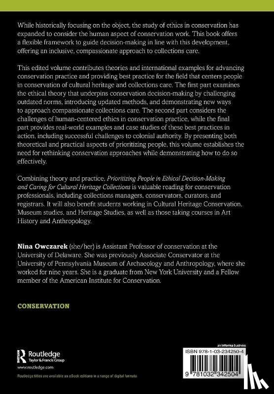  - Prioritizing People in Ethical Decision-Making and Caring for Cultural Heritage Collections