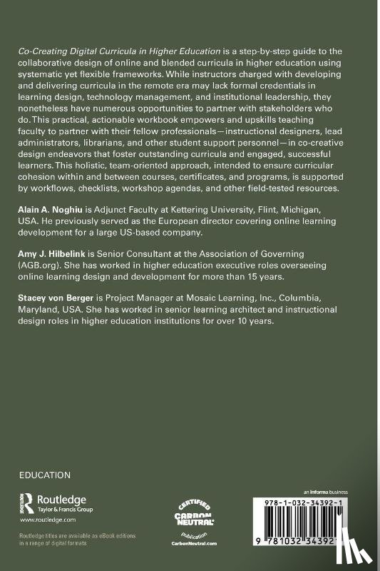 Noghiu, Alain A., Hilbelink, Amy J., von Berger, Stacey - Co-Creating Digital Curricula in Higher Education