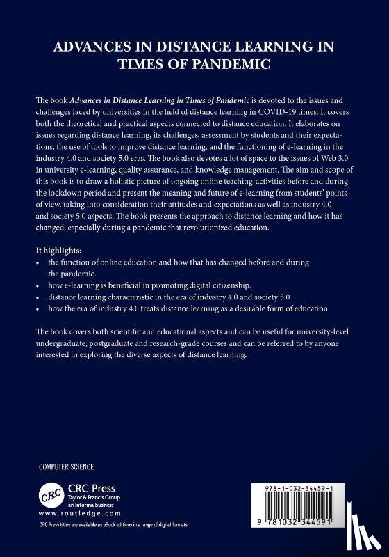  - Advances in Distance Learning in Times of Pandemic