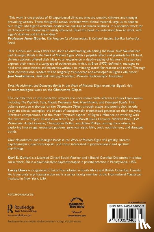  - Toxic Nourishment and Damaged Bonds in the Work of Michael Eigen