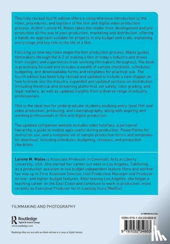 Wales, Lorene (Liberty - The Complete Guide to Film and Digital Production