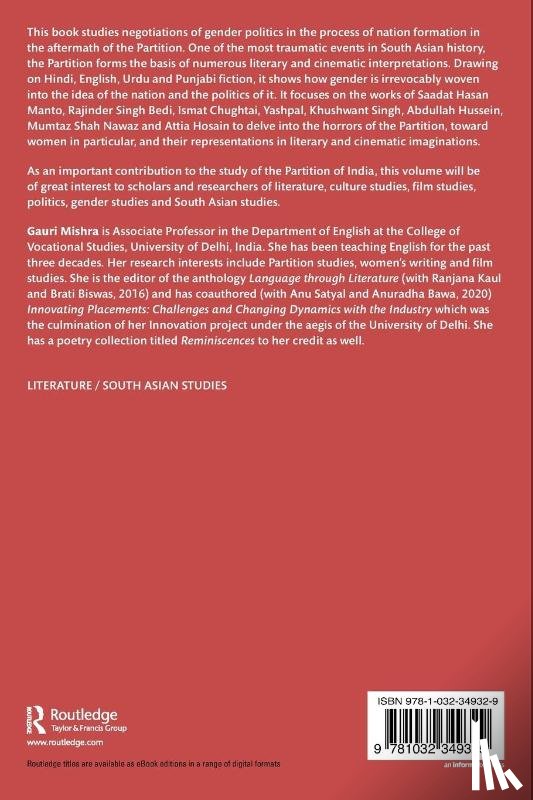 Mishra, Gauri (University of Delhi - Gender and Nationalism