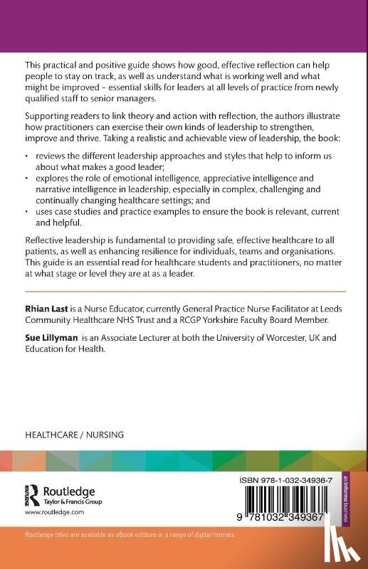 Last, Rhian, Lillyman, Sue - Reflective Leadership in Healthcare