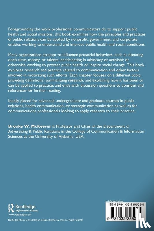  - Public Relations for Public Health and Social Good