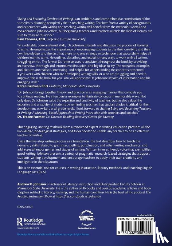 Johnson, Andrew P. - Being and Becoming Teachers of Writing