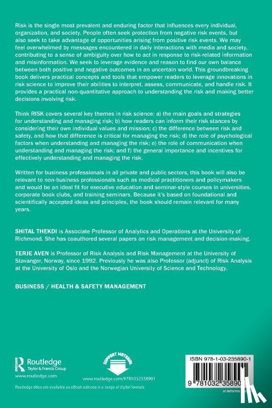 Thekdi, Shital, Aven, Terje - Think Risk