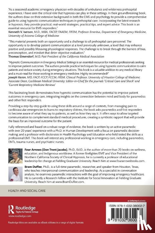 Jacobs (Four Arrows), Don Trent, Duffee, Bram - Hypnotic Communication in Emergency Medical Settings