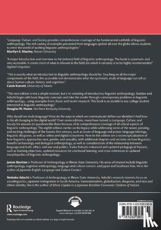 Stanlaw, James, Adachi, Nobuko (Illinois State University - Language, Culture, and Society