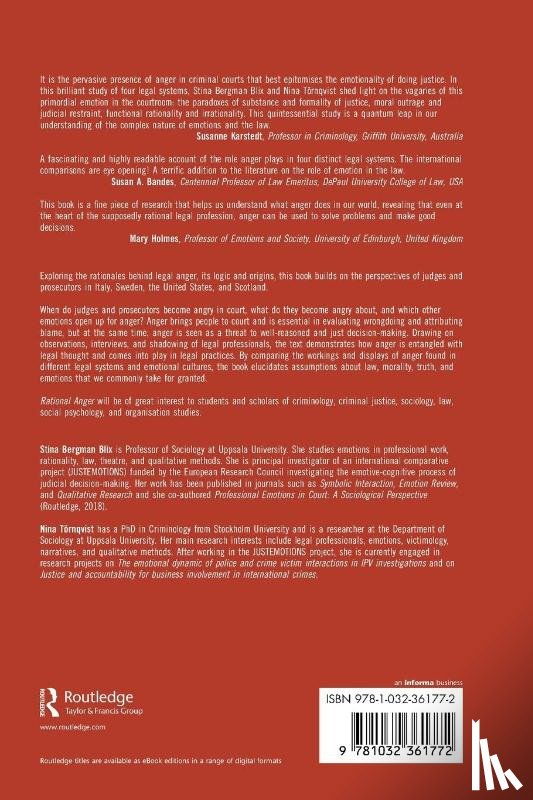 Bergman Blix, Stina (Uppsala University, Tornqvist, Nina (Uppsala University) - Rational Anger