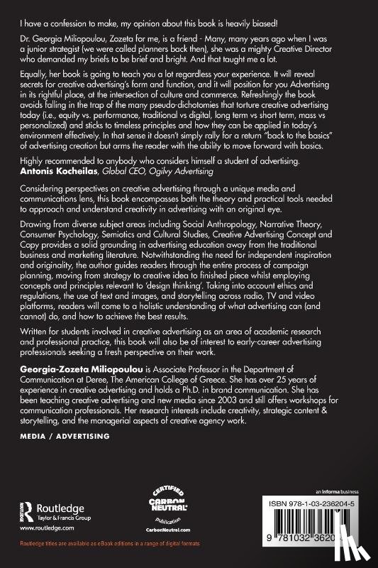 Miliopoulou, Georgia-Zozeta (The American College of Greece - Creative Advertising Concept and Copy
