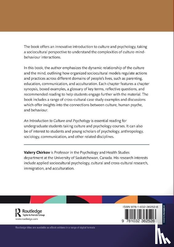 Chirkov, Valery - An Introduction to Culture and Psychology