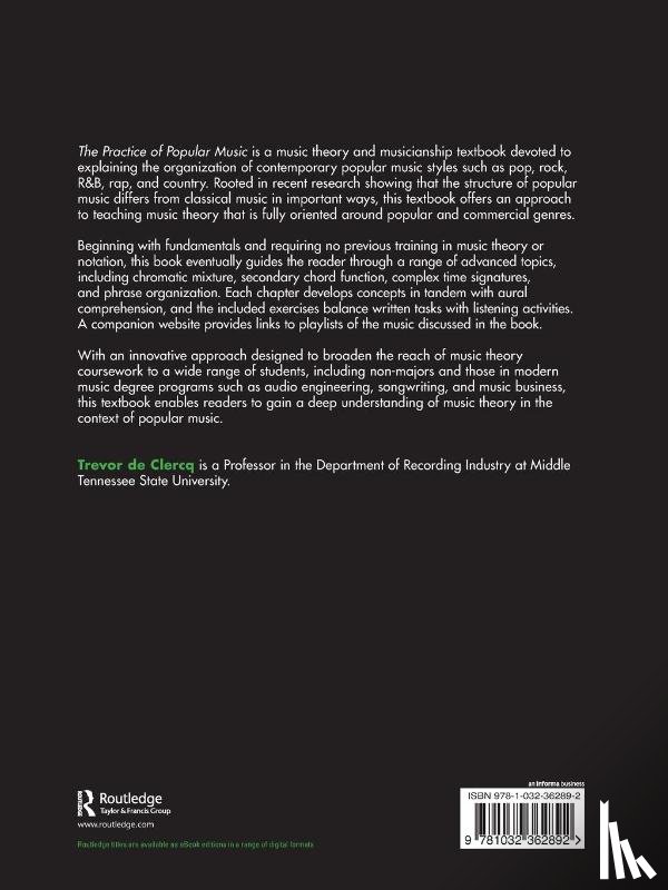 de Clercq, Trevor - The Practice of Popular Music