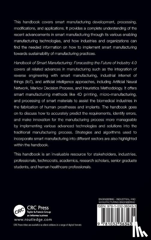  - Handbook of Smart Manufacturing