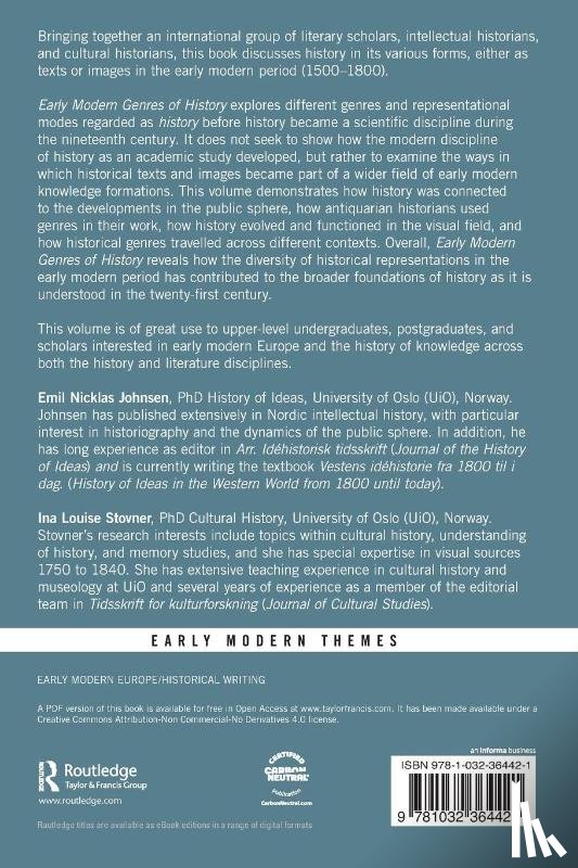  - Early Modern Genres of History