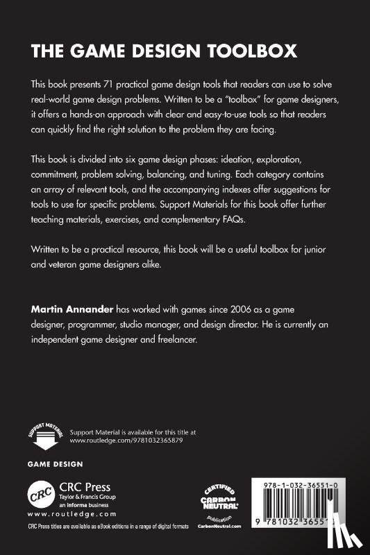 Annander, Martin - The Game Design Toolbox