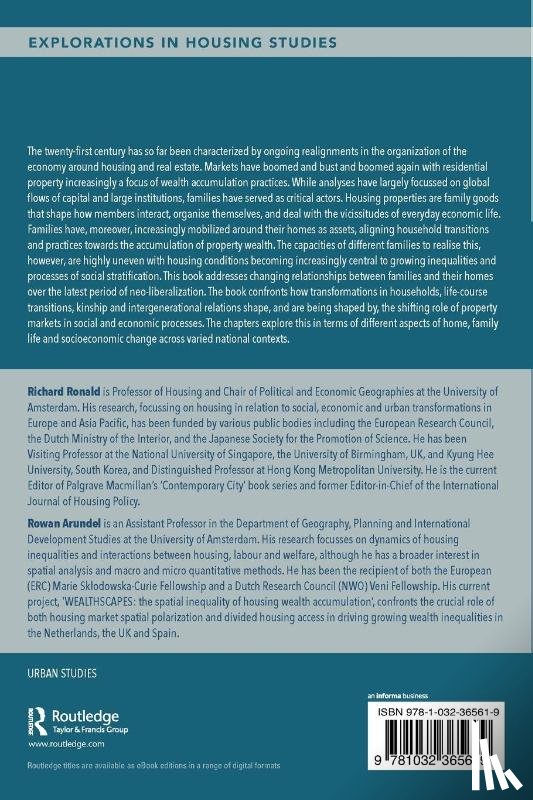  - Families, Housing and Property Wealth in a Neoliberal World