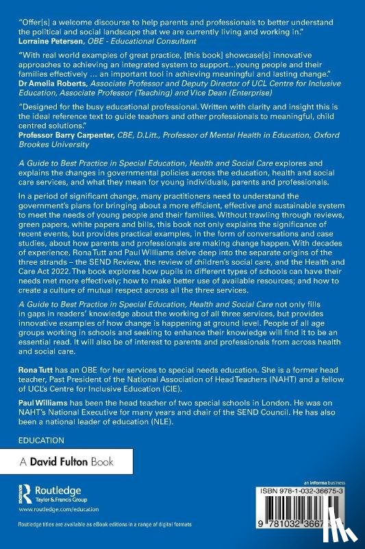 Tutt, Rona, Williams, Paul - A Guide to Best Practice in Special Education, Health and Social Care