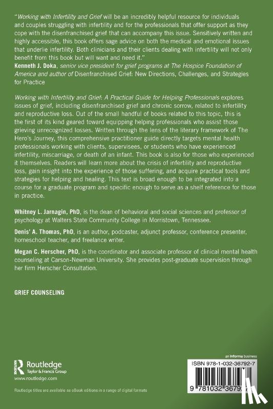 Jarnagin, Whitney L. (Walters State Community College, Thomas, Denis' A. (Independent scholar, Herscher, Megan C. (Carson-Newman University - Working with Infertility and Grief