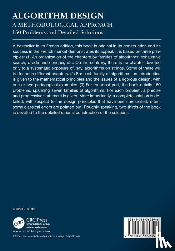 Bosc, Patrick, Guyomard, Marc, Miclet, Laurent - Algorithm Design: A Methodological Approach - 150 problems and detailed solutions