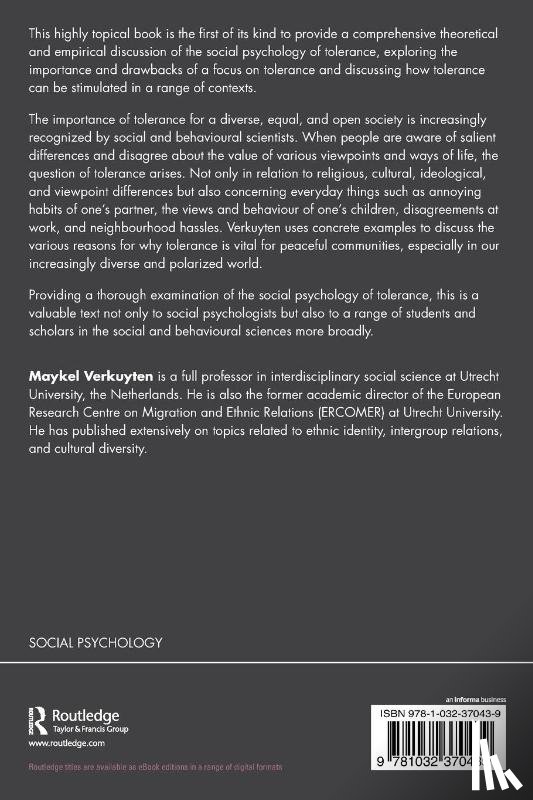 Verkuyten, Maykel - The Social Psychology of Tolerance