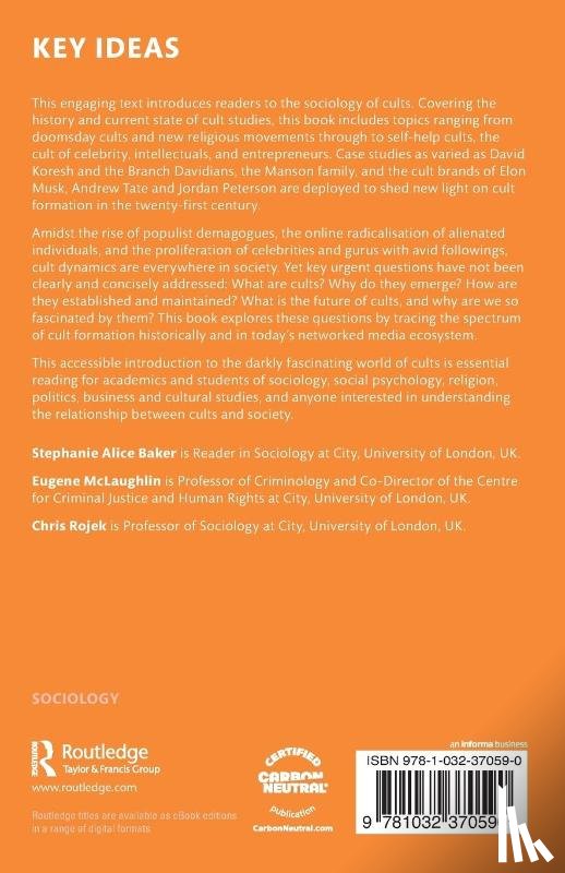 Baker, Stephanie Alice, McLaughlin, Eugene, Rojek, Chris (City University - Cults