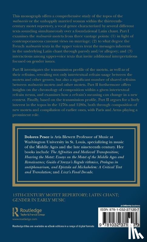 Pesce, Dolores - The Malmariee in the Thirteenth-Century Motet