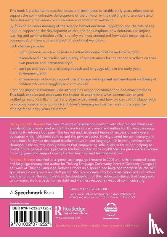 Poulter Jewson, Becky, Skinner, Rebecca - Speech, Language and Communication for Healthy Little Minds