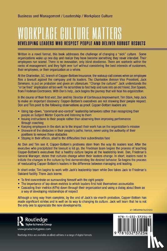 Camp, Robert B. - Workplace Culture Matters